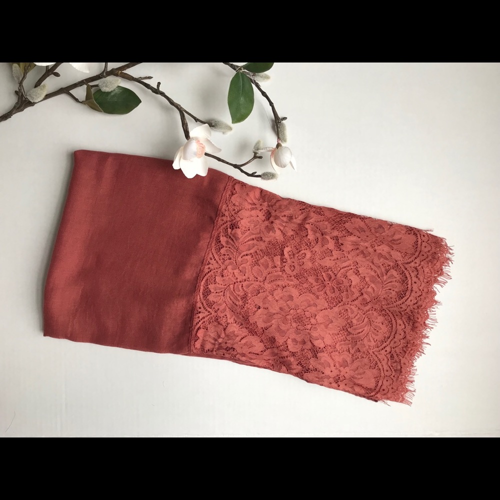 Beautiful light soft lace scarf.